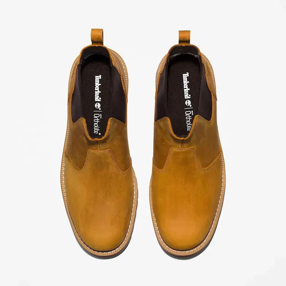 TIMBERLAND MEN'S 12 REDWOOD FALLS MID CHELSEA BOOT WHEAT NIB